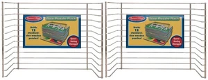 Bundle of 2 Melissa & Doug Puzzle Storage Rack - Wire Rack Holds 12 Puzzles Each - Picture 1 of 3