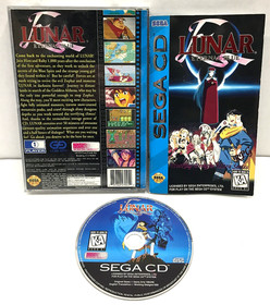 COMPLETE Lunar Eternal Blue SEGA CD Working Designs CIB Manual w/ REG CARD