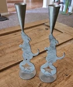 Dos candelabros firmados por Amy Hess Circus para perros - Imagen 1 de 3