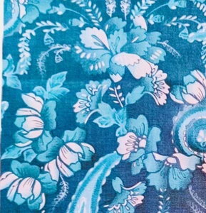 New Jo-Ann's Fabric Multicolor Paisley-Floral Cotton 17"x15" Crafts Quilt Sewing - Picture 1 of 16