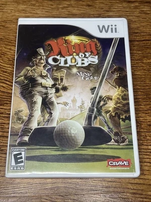 Mini-Golf King of Clubs (Nintendo Wii, 2008) CIB Completo En Caja Foto 1 de 4