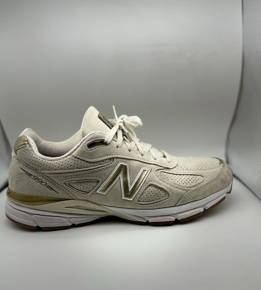 New Balance 990v4 Made In USA Off White Gold for Sale