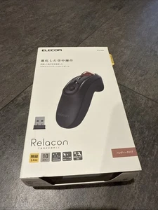 ELECOM M-RT1DRBK Wireless Mouse Trackball Handy Type Relacon Black new F/S - Picture 1 of 3