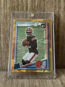 Panini Donruss Optic Preview #306 Shedeur Sanders Gold 2025/10 clasificación Rookie radiocontrol - Imagen 1 de 2