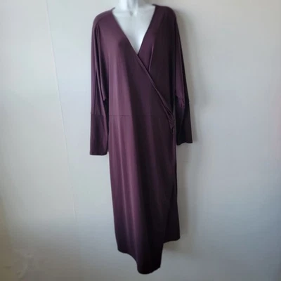 Universal Standard Womens Dolman Jersey V-neck Wrap Dress size M 18-20 - Image 1 of 4