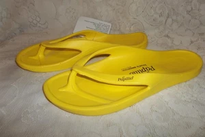 BIRKENSTOCK PAPILLIO YELLOW FLIP FLOPS SANDALS L 8 M 6 NEW WITHOUT BOX - Picture 1 of 4