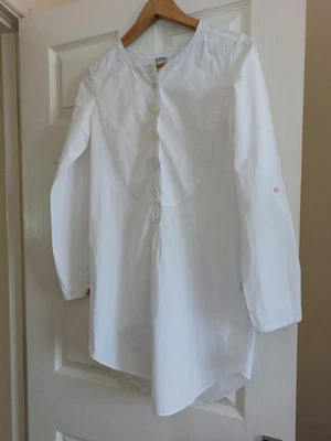 LEVI'S White Stripy Shirt Tunic, Size XS - Image 1 of 4