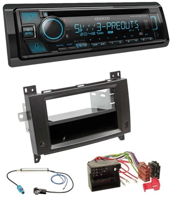 Kenwood Bluetooth USB CD MP3 DAB Autoradio für Mercedes Viano Vito 06-14 schwarz - Bild 1 von 4