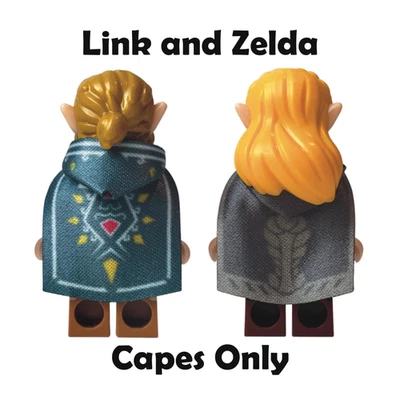CAPES4MINIFIGS CUSTOM Zelda Umhänge - Link und Zelda Umhänge für eigene Lego Minifiguren