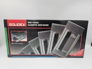 SOLIDEX VHS Video Cassette Rewinder Model 928A  - New Open Box - Picture 1 of 3