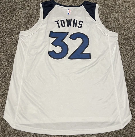 MINNESOTA TIMBERWOLVES # 32 KARL ANTHONY TOWNS FANATICS JERSEY MENS 2XL Cover