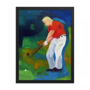 Póster arte de golf enmarcado arte estampado arte de pared arte - Imagen 1 de 6