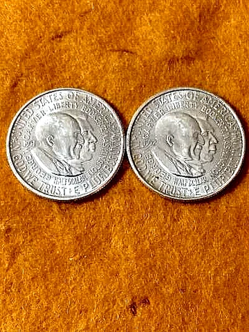 1952 BRIGHT BU WASHINGTON-CARVER COMMEM SILVER HALF DOLLARS 50C (3) AVAILABLE Cover