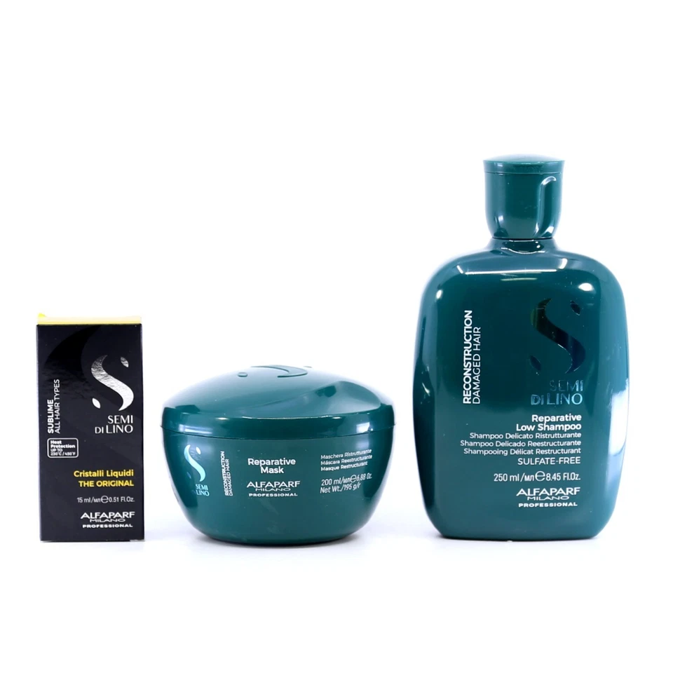 ALFAPARF Milano Semi Di Lino Reconstruction TRIO KIT for HOLIDAY GIFT-new in box - Image 1 of 1