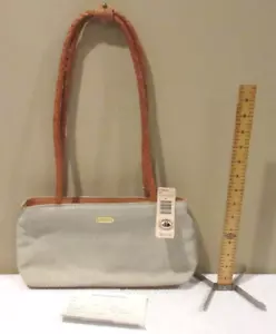Neu mit Etikett Brahmin DEBI gewebte Tweed-Handtasche mit Samtfutter SELTEN Cayman-Kollektion - Bild 1 von 11