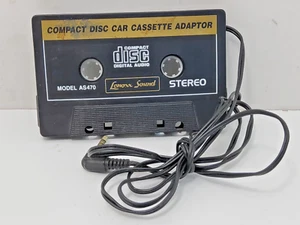 Adaptador de casete de coche disco compacto Lenoxx Sound AS-470 1995 de colección - Imagen 1 de 4