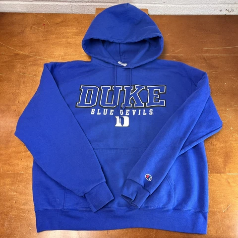 Duke Blue Devils Sweatshirt Womens Large Blue Pullover Long Sleeve Hoodie Cover