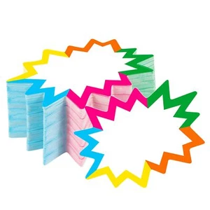 200 Pcs Blank Star Burst Retail Sale Signs Price Label Tags for Garage Sales - Picture 1 of 7