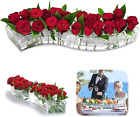 Clear Vase for Flowers, 2PCS Transparent Acrylic Centerpieces Flower Vase for Ho