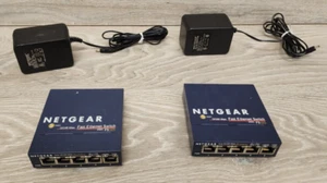 Zestaw 2 przełączników Netgear ProSafe FS105 5 portów 10/100 Ethernet FS105 V2 testowany - Zdjęcie 1 z 10