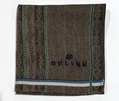 LENÇO MASCULINO CELINE marrom paisley ALGODÃO BOLSO ARTE QUADRADO 18” - Imagem 1 de 4