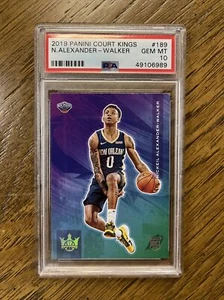 2019-20 Panini Court Kings #189 Level IV Nickeil Alexander-Walker RC SSP PSA 10 - Picture 1 of 2