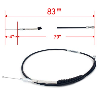 83" Clutch Cable For Harley Dyna Low Rider FXDL Softail Fatboy Road King Glide Foto 1 de 4