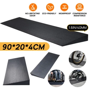 6 Sizes Rubber Curb Ramp Cuttable Threshold Ramp Kerb Driveway Threshold Ramp - Picture 1 of 32
