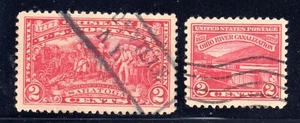 U.S. STAMPS #644 + #681  —  TWO (2) WITH CERTIFICATES — 1920s — USED - Picture 1 of 4