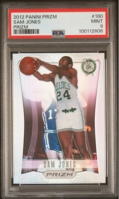 2012-13 Panini Panini Prizm Sam Jones Silver Prizm #180 PSA 9 Celtics Pop 10!! - Image 1 of 4