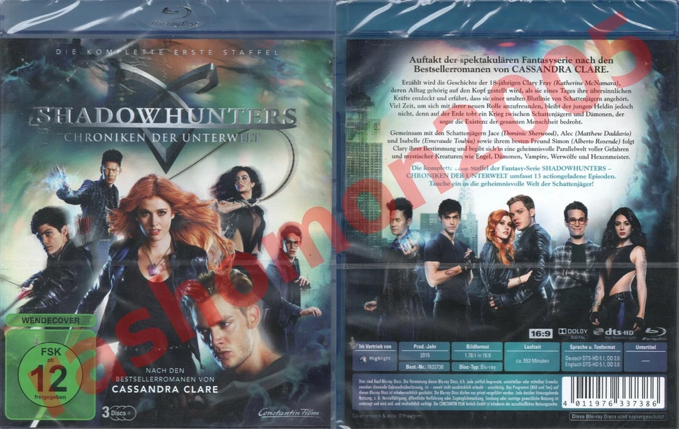 Blu-ray SHADOWHUNTERS THE MORTAL INSTRUMENTS TV SERIES SEASON 1 Region B/2 NEW - Image 1 of 1
