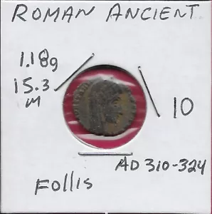 ALTES RÖMISCHES REICH 1 FOLLIS AD310-324 VERGÖTTLICHUNG VON KONSTANTIN I (306-337)O - Bild 1 von 2