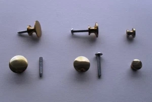 Messing Möbelknopf poliert glänzend Griffe Schrank Schubladen Küchen - Bild 1 von 7