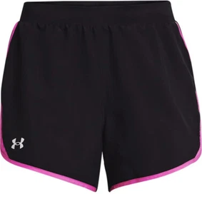 New!!! Under Armour Women's Short Yoga Shorts, Fitness Shorts L, Black and PINK - Picture 1 of 3