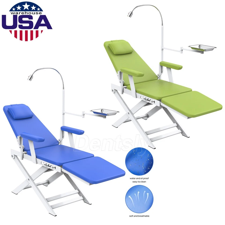 Sillon Silla Dental Portatil Plegable Movil con Luz LED Recargable USA - Image 1 of 1