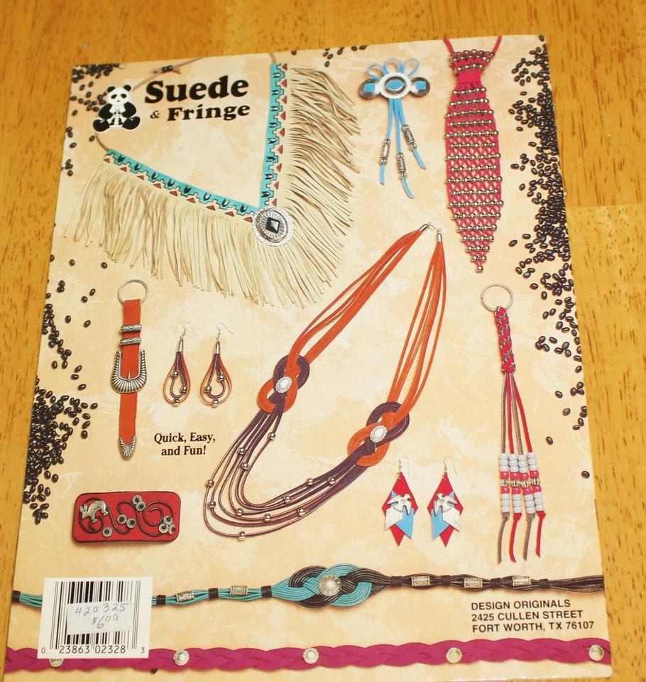 Suede & Fringe Patterns Southwest Western Jewelry Earrings Necklaces 2328