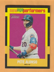 Pete Alonso New York Mets 2020 Topps Heritage New Age Performers Florida Gators - Picture 1 of 2