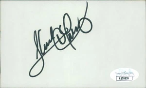 Sandy Alomar Jr. Cleveland Indians Signed 3x5 Index Card JSA Authenticated - Picture 1 of 2