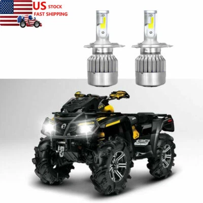 PARA CAN-AM OUTLANDER 400 500 650 800 FARO BOMBILLAS LED 100W 11000LM Foto 1 de 4