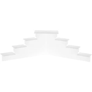 Plymor Frosted Acrylic 7-Item Mini Display Stairs, 6.125" H x 21" W x 7" D - Picture 1 of 1
