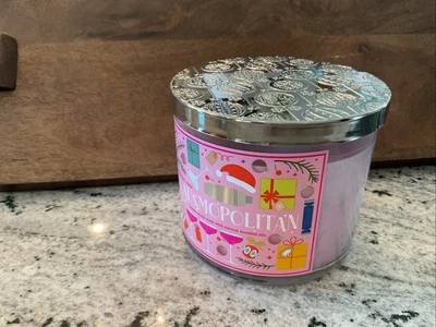 Bath & Body Works Clausmopolitan Scented Candle Large 3-Wick 14.5oz Fruit Cherry - Image 1 of 3