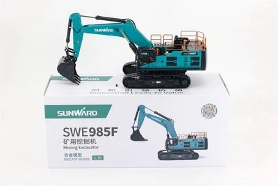1/35 Scale SUNWARD SWE985F Mining Excavator Diecast Model Toy Gift NIB - Image 1 of 4
