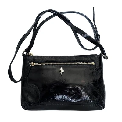 Cole Haan Ali Mini Jitney Black Patent Leather Shoulder Crossbody Bag - Image 1 of 4