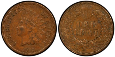1872 Indian Cent PCGS AU 50, S-1, RPD - Image 1 of 3