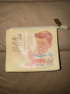 Cartera sin asas pequeña con cremallera ICON Los Angeles de cuero Kellogg's Corn Flakes Foto 1 de 4