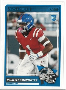Novato de fútbol americano 2025 Score, #86 Princely Umanmielen - Carolina Panthers - Imagen 1 de 2