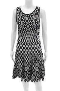 Alice + Olivia Damen Fit & Flare Tank Kleid Schwarz Ärmellos Größe S - Bild 1 von 7