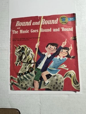 VINTAGE 1957 GOLDEN RECORDS 45 RPM * ROUND and ROUND - THE MUSIC GOES ROUND Foto 1 de 4