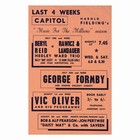 RARE 1955 GEORGE FORMBY BILLY UKE SCOTT HAROLD FIELDING ABERDEEN CAPITOL LEAFLET