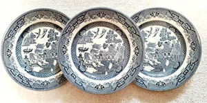 Churchill 3 Midnight Willow 8" Salatteller schwarz weiß Weltmarkt EUC - Bild 1 von 9